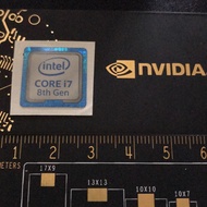 Sticker Sticker intel Core i7 8th gen ori