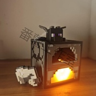 Taiwan Shipment Wheat Block Melting Furnace Night Light Minecraft Merchandise Game Fan Exclusive Ori