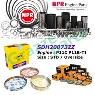 NPR Piston Ring Set SDH20073ZZ for Hino Truck Bus 10.5 P11C P11B-TI (122.0mm)