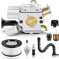 C1Q-S252 Carburetor Fits for Stihl MS291 MS261 MS271C MS291C Chainsaw, with Air Filter Turn Up Kits,