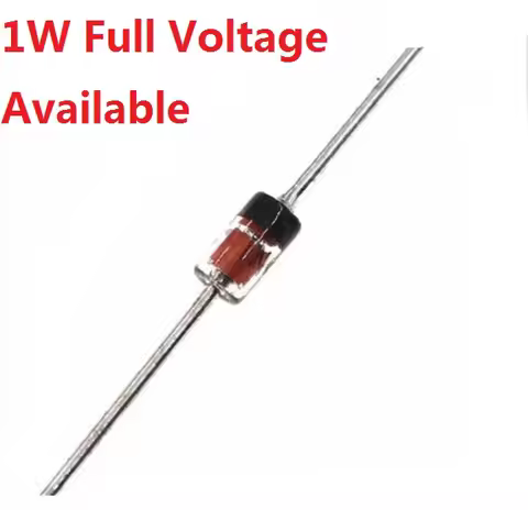 50pcs 1W Zener Diode DO-35 1N4728A 3V3 1N4727A 3V0 1N4733A 5V1 1N4732A 4V7 1N4731A 4V3 1N4730A 3V9 1