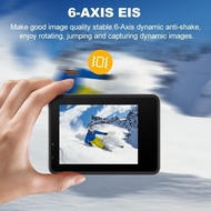 4K Action Camera | WiFi Remote | 6Axis EIS Stabilization | 30M Waterproof | Ultra HD 60FPS Video & 2