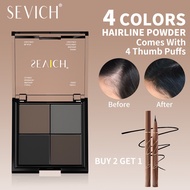SEVICH 4 Colors Hair Powder 8g For Covering Hairline Waterproof Hair Shadow Powder