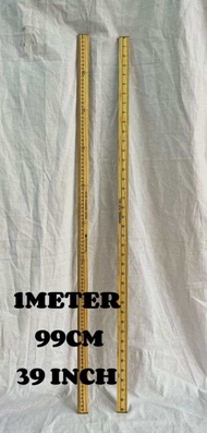 (1PCS)1Meter/High Quality/ Wood Ruler /Tailor Wood Ruler / Ruler / Meter Ruler / Pembaris / Pembaris