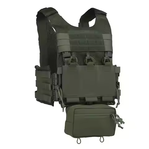 Tactical Vest Quick Release Maritime Version OTB LV119 Plate Carrier with 556 Triple Magzine Pouch S