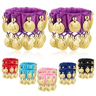 1 Pair Indian Dance Costume Accessories Belly Dance Competition Bracelets Ethnic Stage Performance B