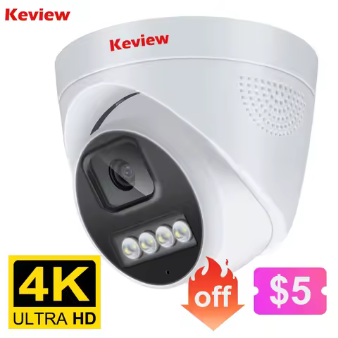 4K 8MP POE IP Camera Audio H.265 Onvif Wide Angle 2.8mm AI Color Night Vision Home CCTV Video Survei