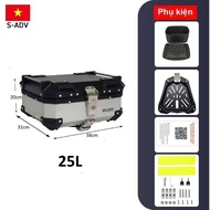 [MGG 10%] 25L S-ADV motorbike aluminum box, high-quality 2-lock dwarf aluminum box SADV aluminum top