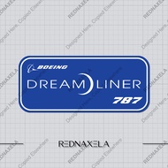 Boeing 787 Dreamliner Vinyl Sticker Outdoor Waterproof Suitcase Sticker