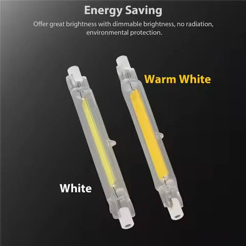 R7s Cob LED Glass Tube 118mm J118 78mm J78 COB Light Bulb 15W 30W 40W AC 220V Dimmable For Home Ligh