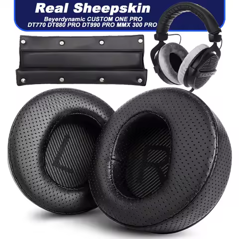 Replacement Sheepskin EarPads For Beyerdynamic CUSTOM ONE PRO PLUS DT770 DT880 PRO DT990 PRO MMX 300