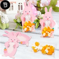 TB 20PCS Easter Rabbit Lollipop Storage Bags Cartoon Candy Box Lollipop Card Container Happy Easter 