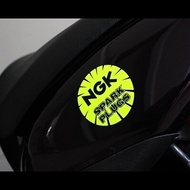 NGK spark plug reflective stickers stickers stickers decals