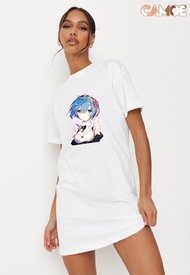 Tshirt Dress Kaos Anime Re Zero REM waifu