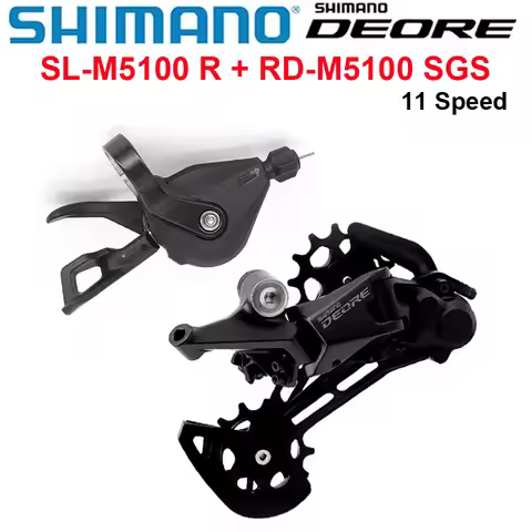 SHIMANO DEORE M5100 M5120 11 Speed MTB Mountain Bike Rapidfire Plus Shifting Lever + Rear Derailleur