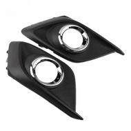 2Pcs Front Bumper Fog Light Grille Cover Trim for Mazda 3 2014-2016
