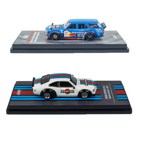 INNO 1:64 Nissan GT-R R35 R33 #11 #32 Mazda RX3 Station Wagon Mattini Alloy Car Model