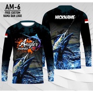 Baju Pancing Panjang Mancing Microfiber Jersey Angler Mancing Baju Fishing Kaos Pancing Lengan Panja