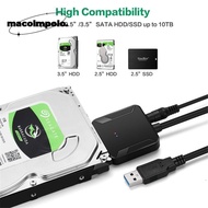 USB 3.0 to SATA Hard Drive Disk High Speed Support UASP 2.5/3.5 Inch HDD SSD for  Seagate WD