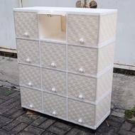 Club flip triple Stacking Plastic Wardrobe 4 12 Door Wardrobe