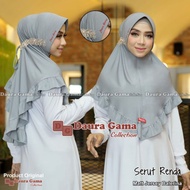 INSTANT HIJAB WITH LACE DRAWSTRING AND BERGO BY DAURA GAMA