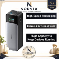 Norvix Anker 737 Power Bank 24000mAh 140W Fast Charging 3-Port Digital Display Portable Charger
