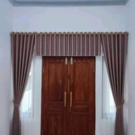 Straight Fringe Smoking Main Door Curtain with Love Crystal Lace for Living Room Main Door