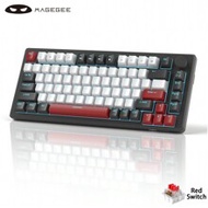 MageGee -STAR75 Mechanical Gaming Keyboard, Knob Control, 75% Compact Blue Backlit Wired Gaming Keyb
