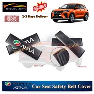 HermanAuto Perodua ativa carbon fiber seat belt holder cover Interior accessories