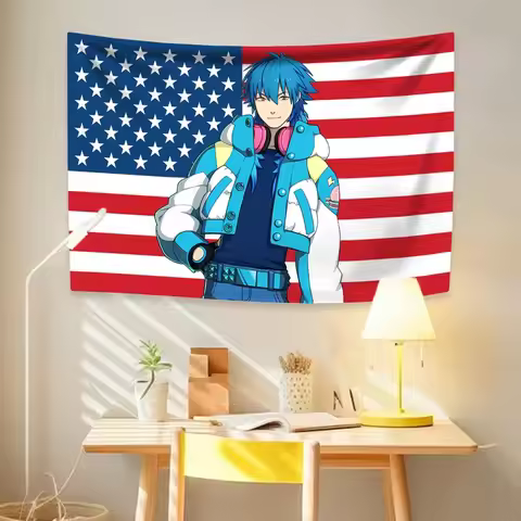Anime Game Dramatical Murder Printed Tapestry Home Decoration Living Room Bedroom Holiday Gift
