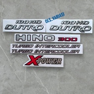 Hino 300 Xpower Sticker Hino 300 130hdDutro 130md Dutro Turbo Intercooler Xpower Sticker/ Hino 300 s