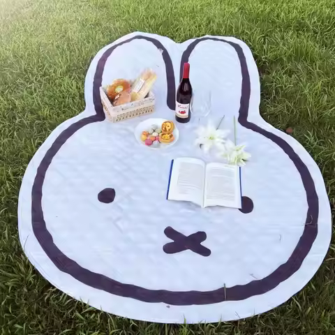 Miffy rabbit themed picnic blanket waterproof travel mat outdoor camping gear beach park accessory f