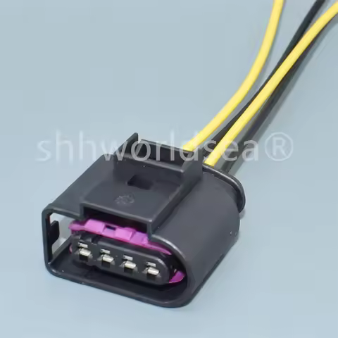 1PCS 4 Pin 3.5 series Female Automotive Electrical Wiring Connector 4D0 971 994 4D0971994 For VW Aud