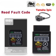 LT ELM327 V1.5 Bluetooth for Android for Yamaha y15 3PIN To 16PIN OBD2 Motorbike Motorcycle for Hond