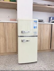 復古雪櫃　香港三腳插頭雙門小型雪櫃冷藏冷凍迷你雪櫃Refrigerator