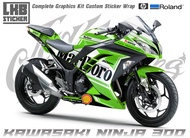 สติ๊กเกอร์แต่งลายรถ KAWASAKI NINJA 300 ลาย Marlboro
