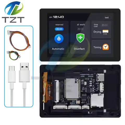 1PCS ESP32 Development Board - WT32-SC01 PLUS With 3.5 inch 320X480 Capacitive Multi-Touch LCD Scree