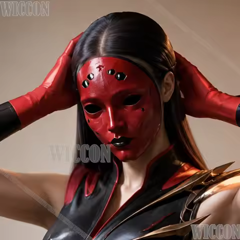 Masque of the Black Rose Elise Cosplay Mask Game Character Replica Prop for Ancient Beauty Mask Cosp