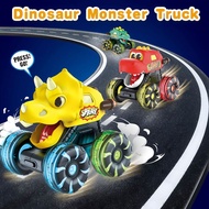 Press-and-go inertia light-up dinosaur car toy monster monster truck sliding holiday gift
