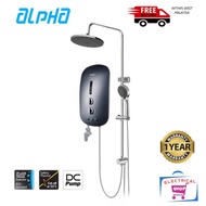 Alpha Water Heater Smart 18i DC Pump With Large Rainfall Shower Head (9")