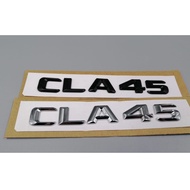 CLA 45 MERCEDES BENZ CLA45 EMBLEM LOGO CHROME MATT BLACK AMG C CLASS C200d