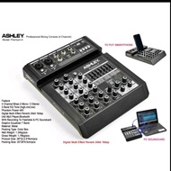 mixer audio ashley premium 4 4ch original bluetooth with souncard