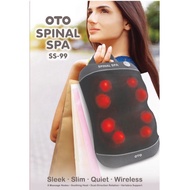 [Authentic] OTO Spinal Spa SS-99 Massager Back Spinal Sleek Slim Quiet Wireless 8 Massage Nodes Soot
