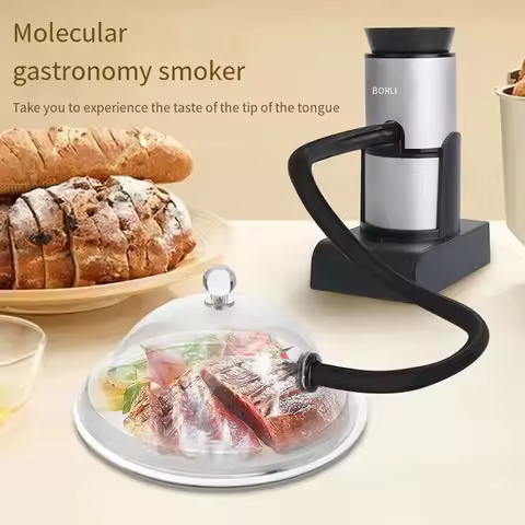 BBQ Grill Smoker Cold Smoke Generator Salmon Fish Bacon Meat Smoker Food Smoking Gun Kitchen Cooking