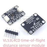H The VL53L4CD/VL53L4CX time-of-flight distance sensor module is compatible with STEMMA QT Qwiic fro