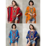 Colorful Men's Shirt Loose Waist Bust 68 Inches Length 31