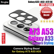 Ringke Camera Styling Lens Protector Bezel for Samsung Galaxy A73 A53 A33 5G (Black)