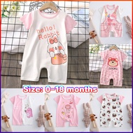 Cotton baby bodysuit baby clothes 0-18 months Pink Unicorn Cartoon Print Baby Bodysuit baby Romper b