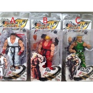 ACTION FIGURE STREET FIGHTER NECA KEN, GUILE, RYU