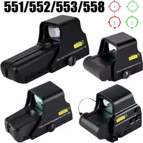 551 553 558 Red Green Dot Holographic Sight Scope G33/G43/G45 Hunting Reflex Sights Riflescope 20mm 